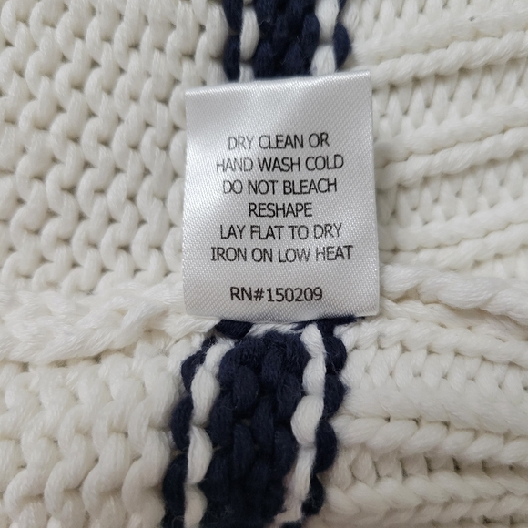 LA LIGNE White/ Navy Blue Marina Striped Sweater Size XS - Picture 11 of 11